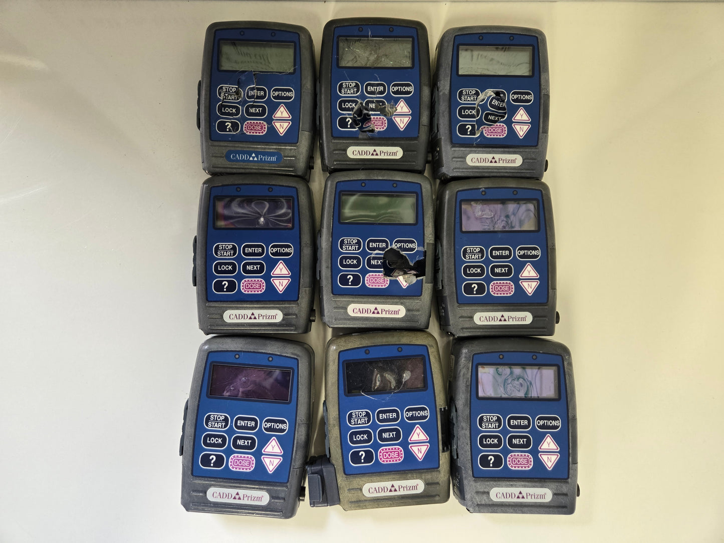FOR PARTS Lot of 9 Smiths Medical CADD Prizm VIP Model 6101 Ambulatory Infusion Pump  21-8821-01