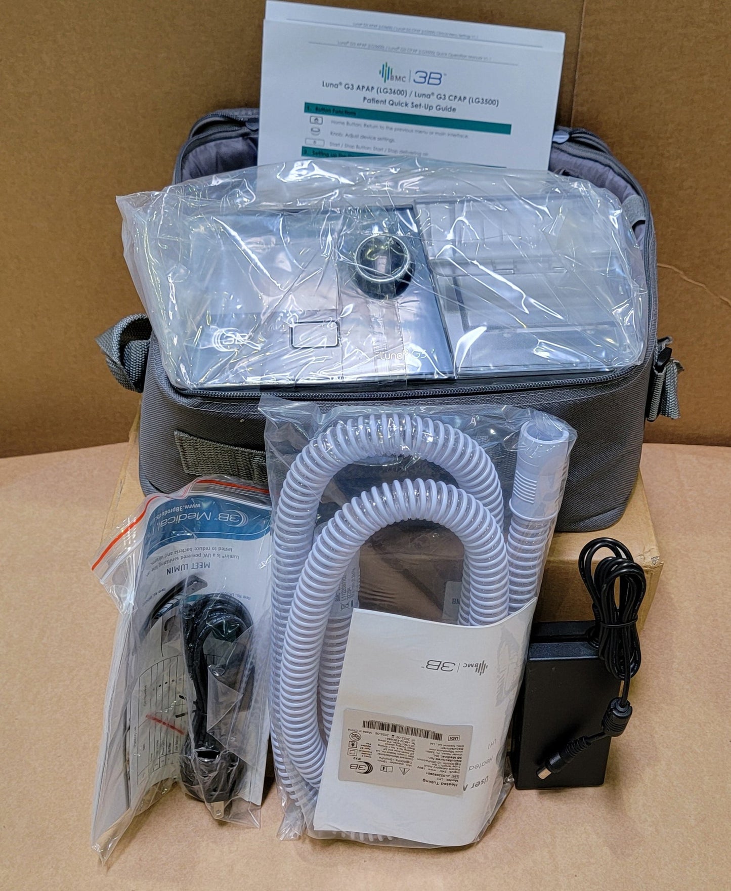 3B Medical Luna G3 Auto CPAP Machine with Heated Humidifier LG3600 - New