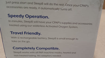 NEW Sleep8 Home CPAP Cleaner and Sanitizing Device SLP82043