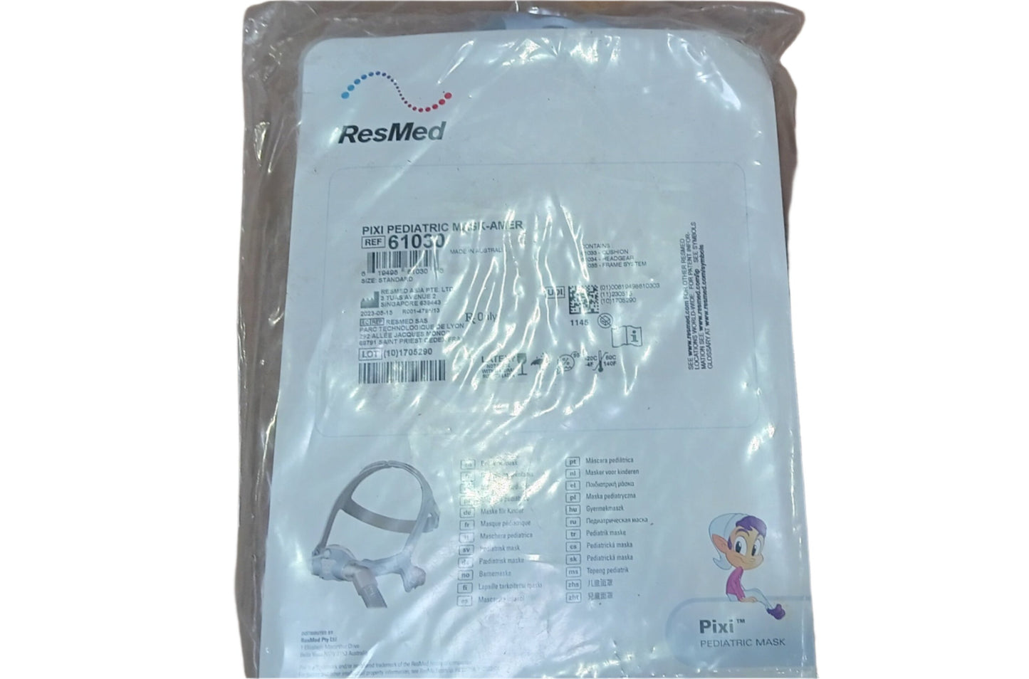 ResMed Pixi Pediatric CPAP Mask 61030 - New