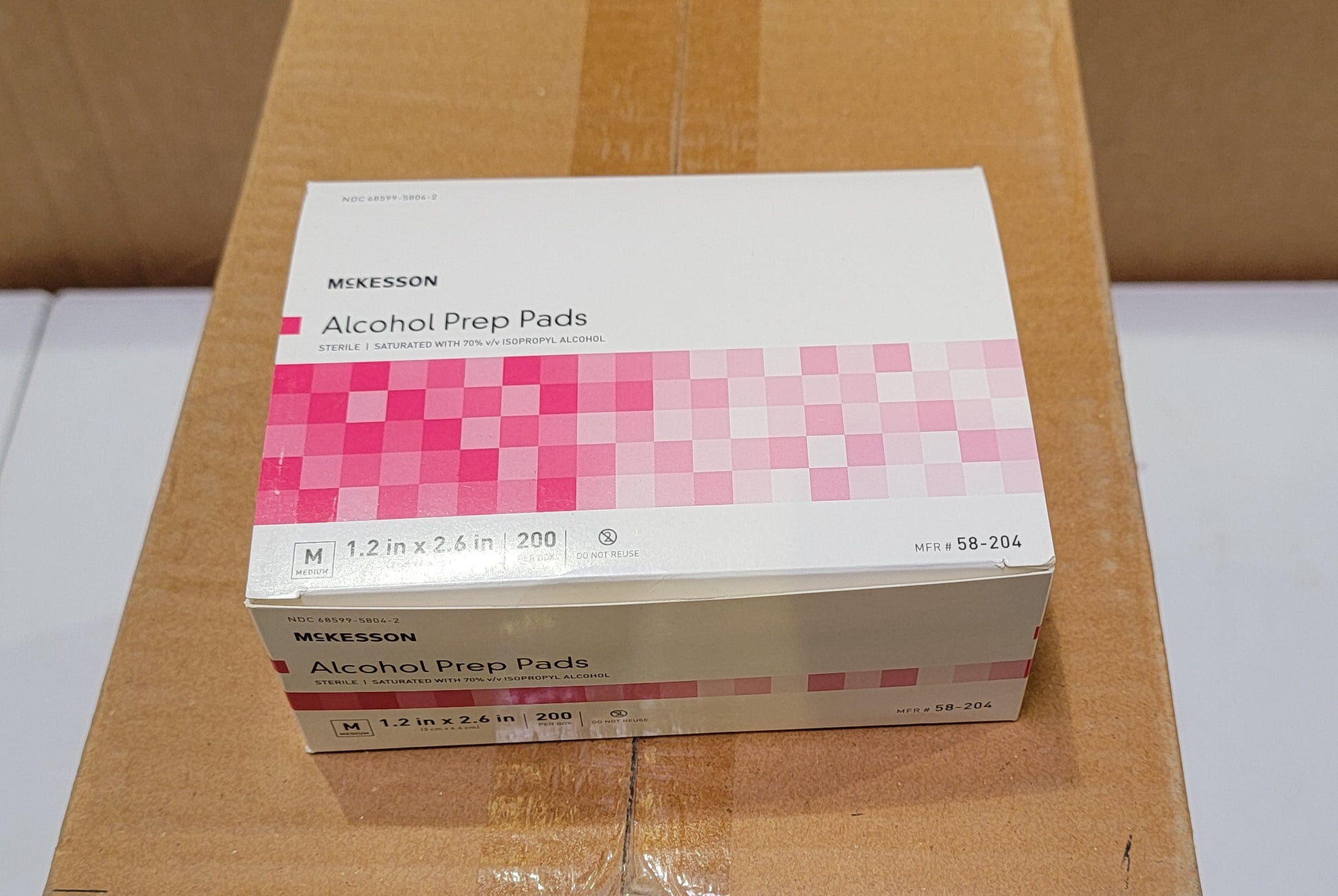 McKesson Alcohol Prep Pads 58-204 4000/Case - New - MBR Medicals