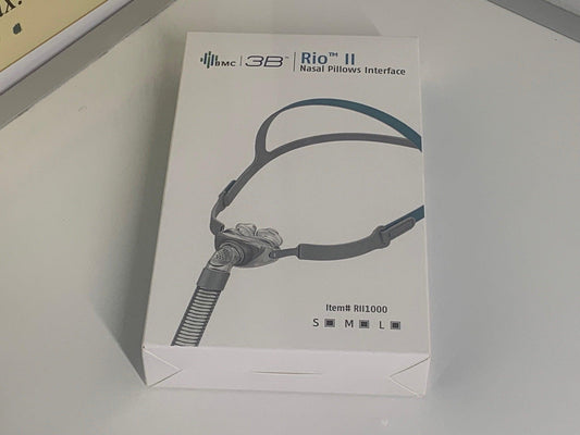 NEW 3B Medical Rio II Nasal Pillows CPAP Mask Interface FitPack with Headgear RII1000 with Free Shipping - MBR Medicals