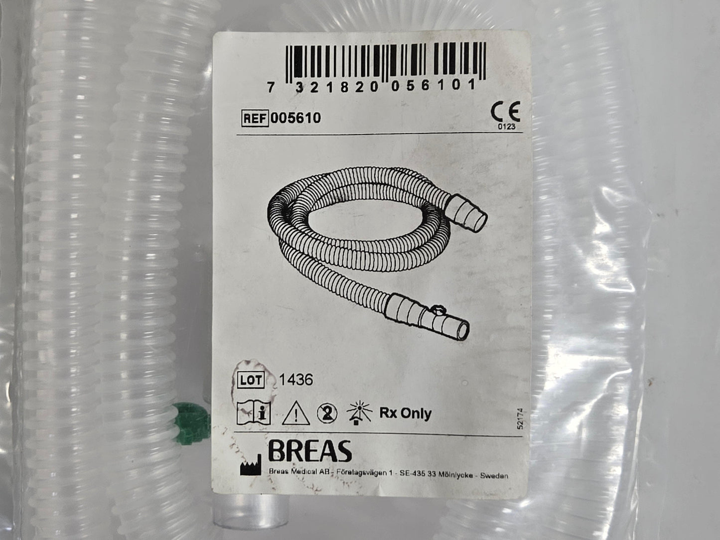 NEW Breas HDM Disposable Patient Circuit Single Limb with Leakage Port 005610 - MBR Medicals