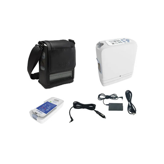 NEW Inogen Rove 6 Portable Oxygen Concentrator IS-501-16 With 16 Cell Double Battery & Warranty FREE Shipping - MBR Medicals