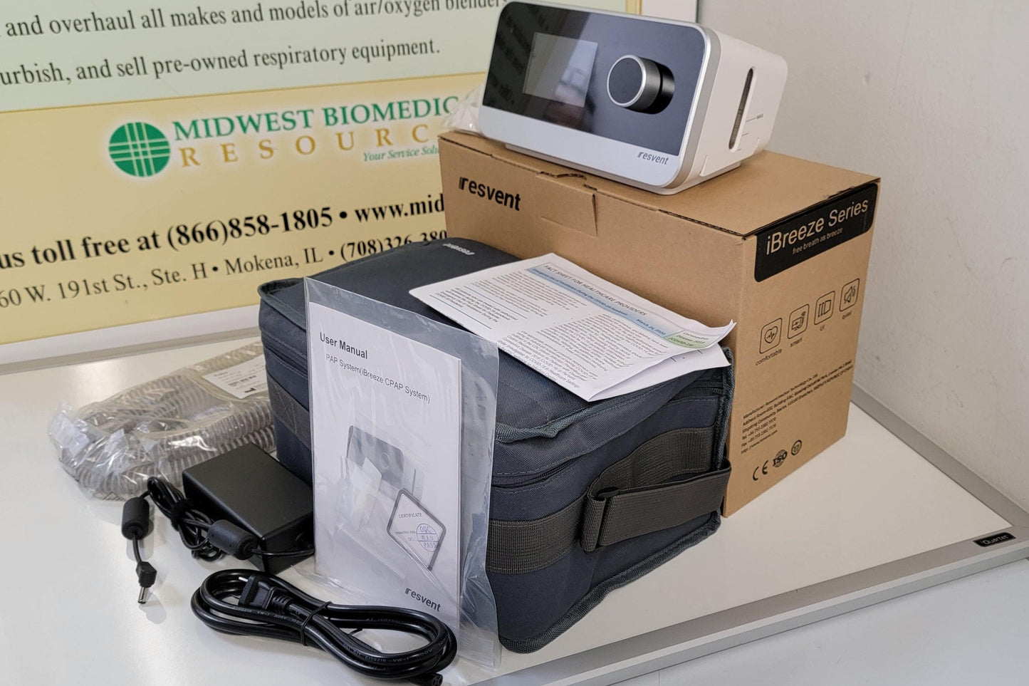 NEW Resvent iBreeze 20A Auto CPAP & Humidifier Sleep Apnea machine - MBR Medicals