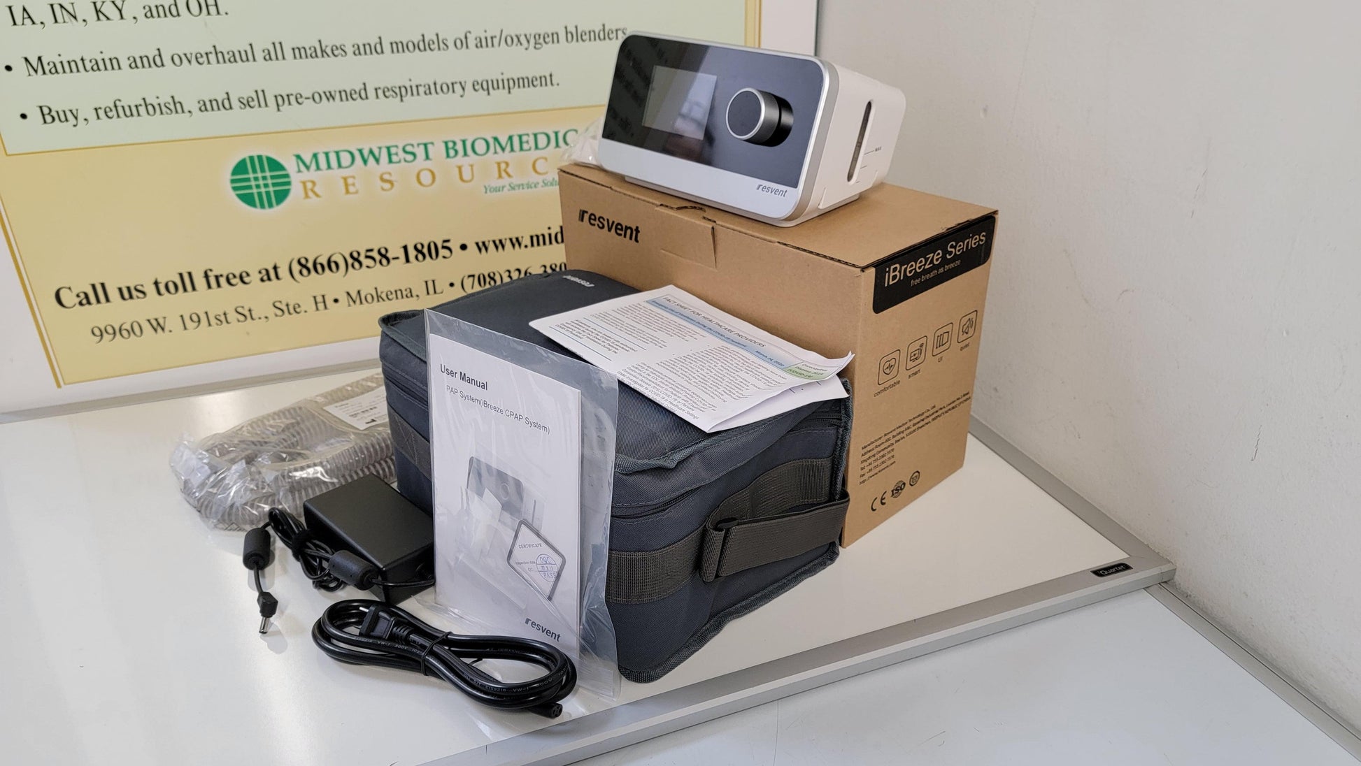 Resvent iBreeze 30STA BiPAP Sleep Apnea Machine Humidifier and WIFI - New - MBR Medicals