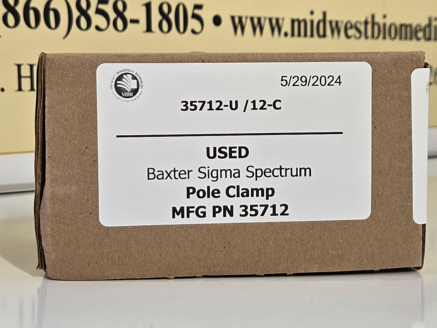 USED Baxter Sigma Spectrum Pole Clamp 35712 - MBR Medicals