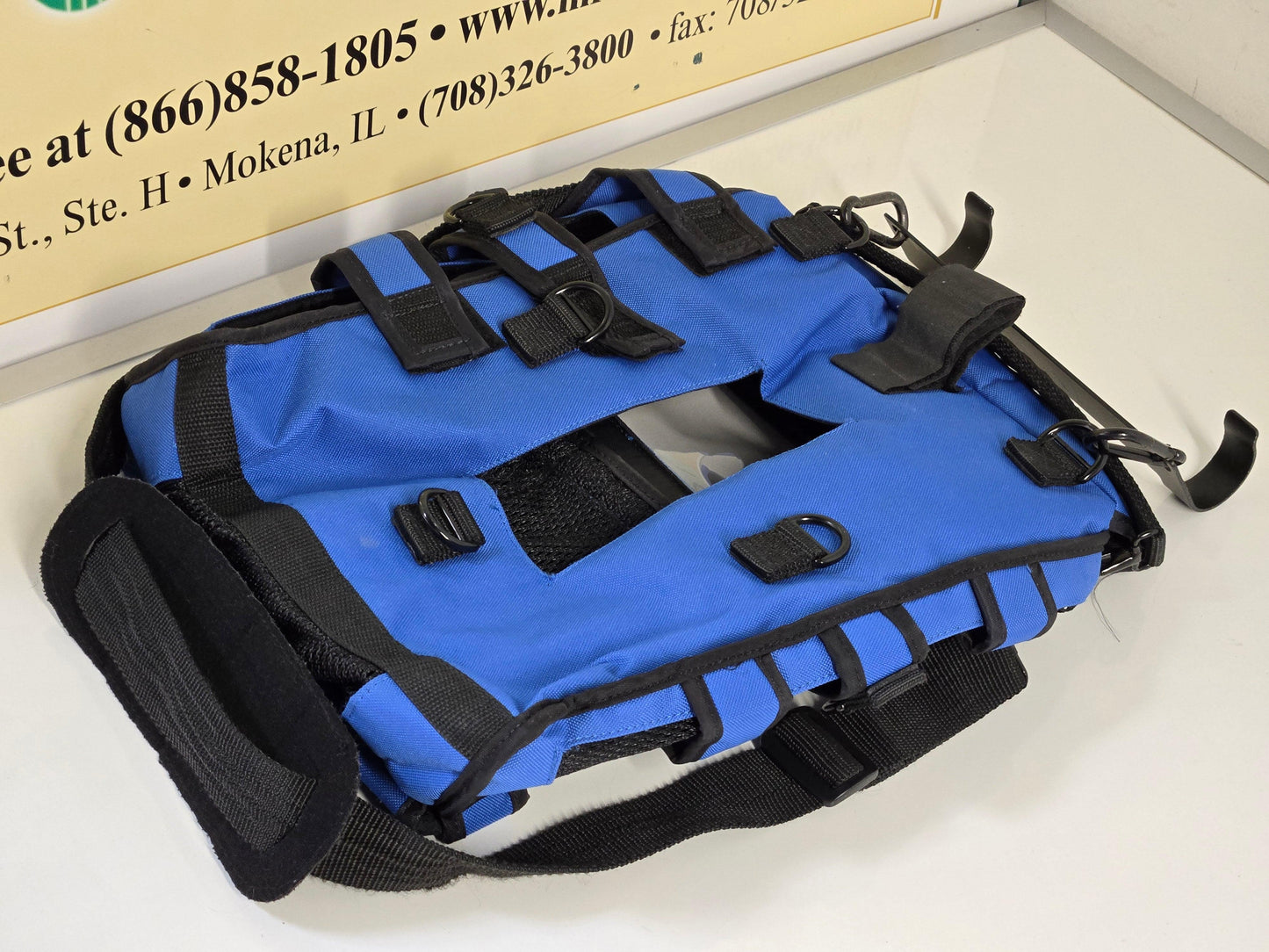 USED Vyaire CareFusion Blue Transport Backpack for LTV Medical Ventilator with SprintPack External pouch 15096-001 - MBR Medicals