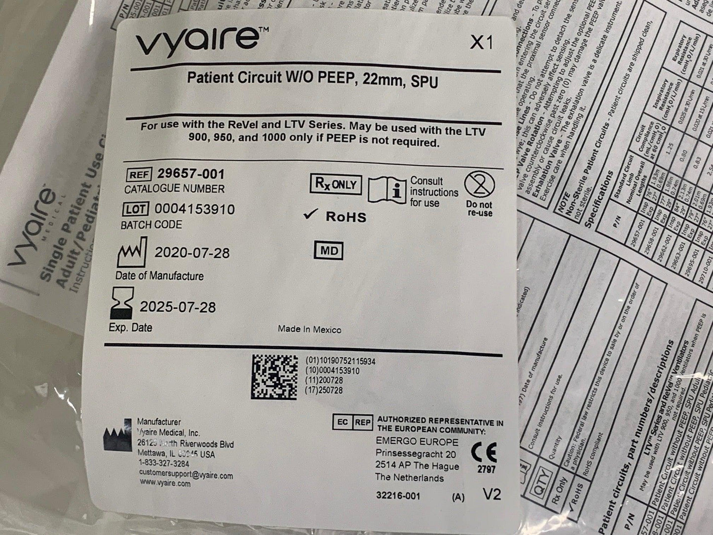 USED CareFusion Viasys LTV 1200 Medical Ventilator 18888-001 with Warranty