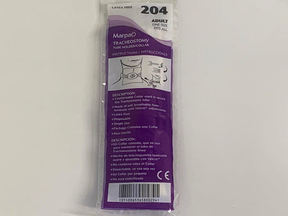 NEW 10PK Adult Marpac Tracheostomy Collar with Tube Holder Ref PN 204D