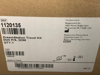 NEW Philips Respironics DreamStation PAP Travel Kit Ref PN 1120135