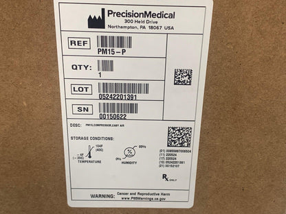 NEW Precision Medical EasyAir Compressor PM15-P
