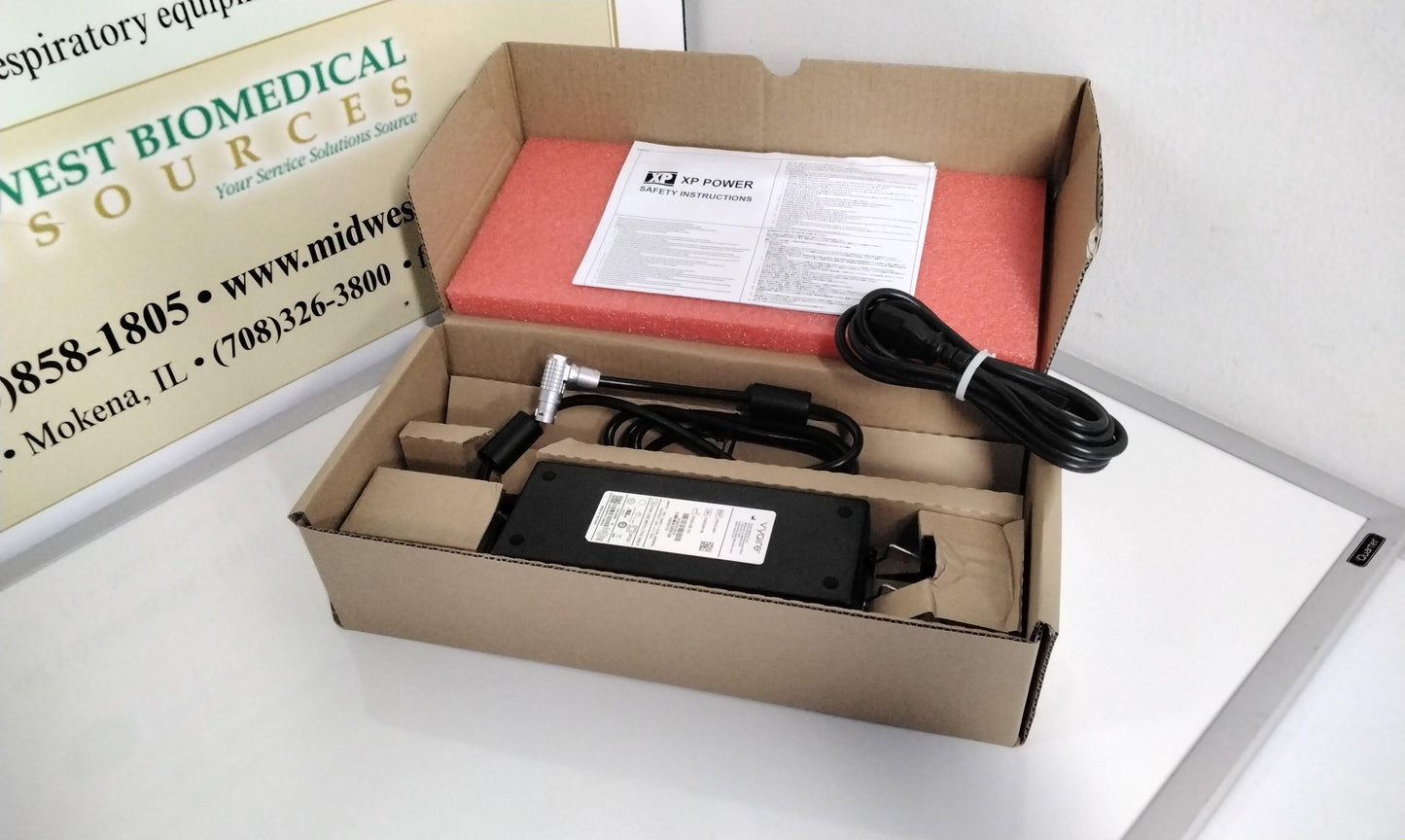 NEW Vyaire LTV 2 Power Supply with Power Cord 25312-001 with Free Shipping and Warranty - MBR Medicals
