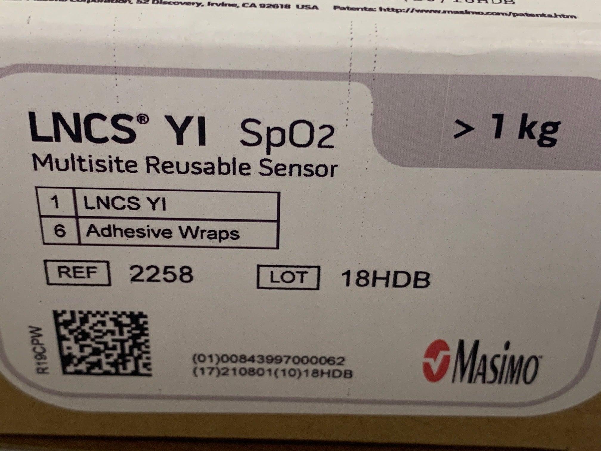 New Breas SpO2 Masimo 2258 Multi-site Reusable Sensor for Vivo 65