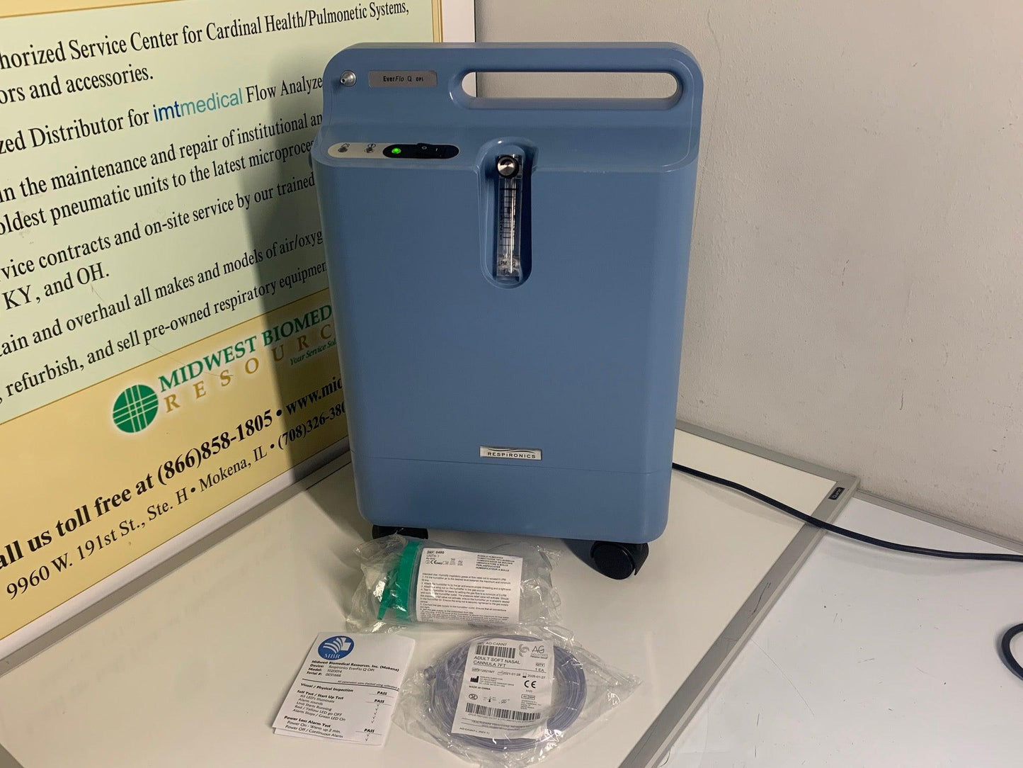 Refurbished Philips Respironics EverFlo Q Oxygen Concentrator with OPI 1020014 - MBR Medicals