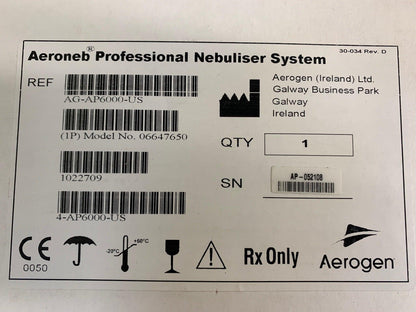 NEW NOS Aerogen Aeroneb Nebulizer System AG-AP6000-US