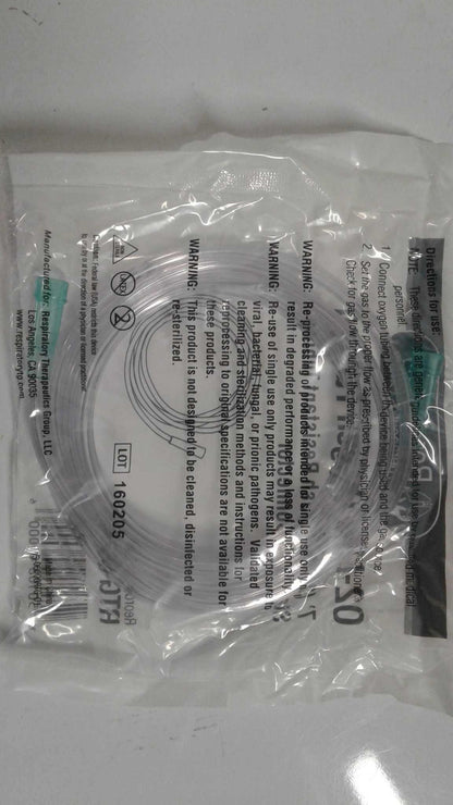 Case of 50 NEW Respiratory Therapeutics Group O2-Life Oxygen Crush Resistant 7' Foot Oxygen Tubing RTG-06000 FREE Shipping - MBR Medicals