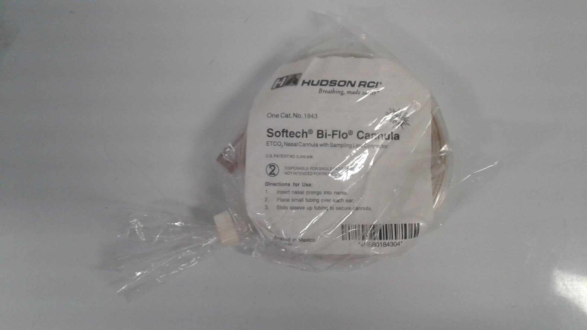 Lot of 4 NEW Hudson RCI Softech Bi-Flo Nasal Cannula with Sampling Line Connector 1843 - MBR Medicals