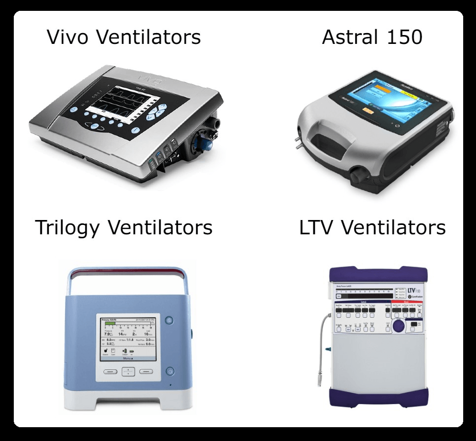 Medical Ventilator Preventive Maintenance Service or Repair FREE Quote - MBR Medicals