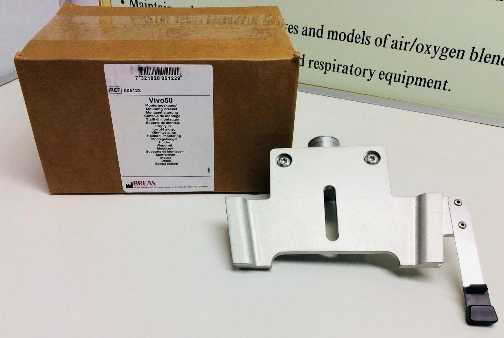 NEW Breas HDM Vivo 50 60 Medical Trolley Mounting Bracket 005122 Warranty FREE Shipping - MBR Medicals