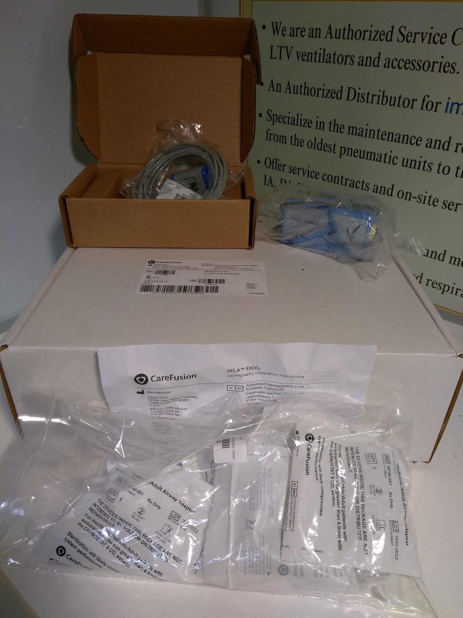 NEW Carefusion 17509 Capnography Vela CO2 Upgrade Kit 16546 16607 16605 Parts Warranty FREE Shipping - MBR Medicals