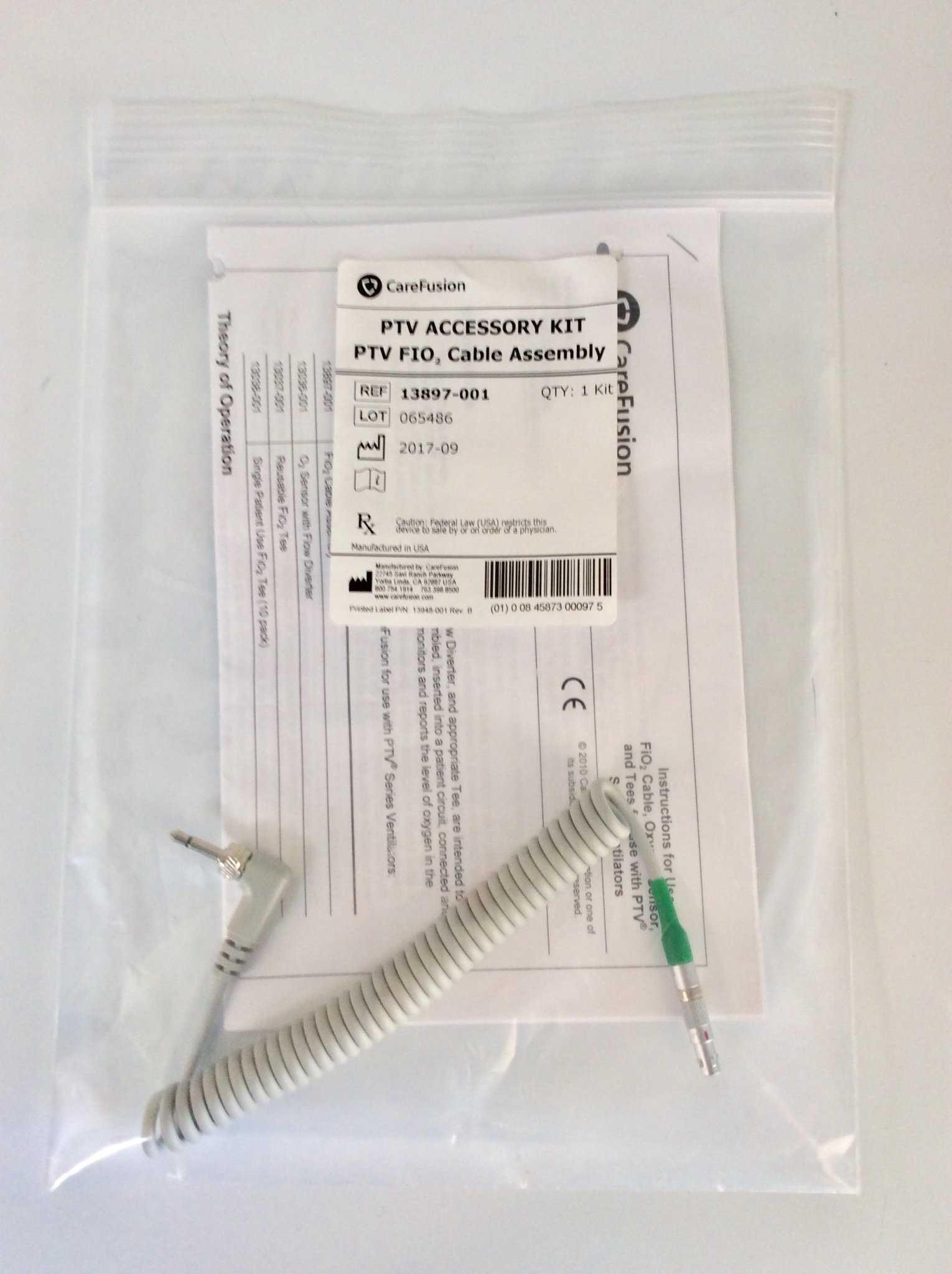 NEW CareFusion Vyaire ReVel EnVe PTV Accessory Kit PTV FIO2 Cable Assembly 13897-001 - MBR Medicals