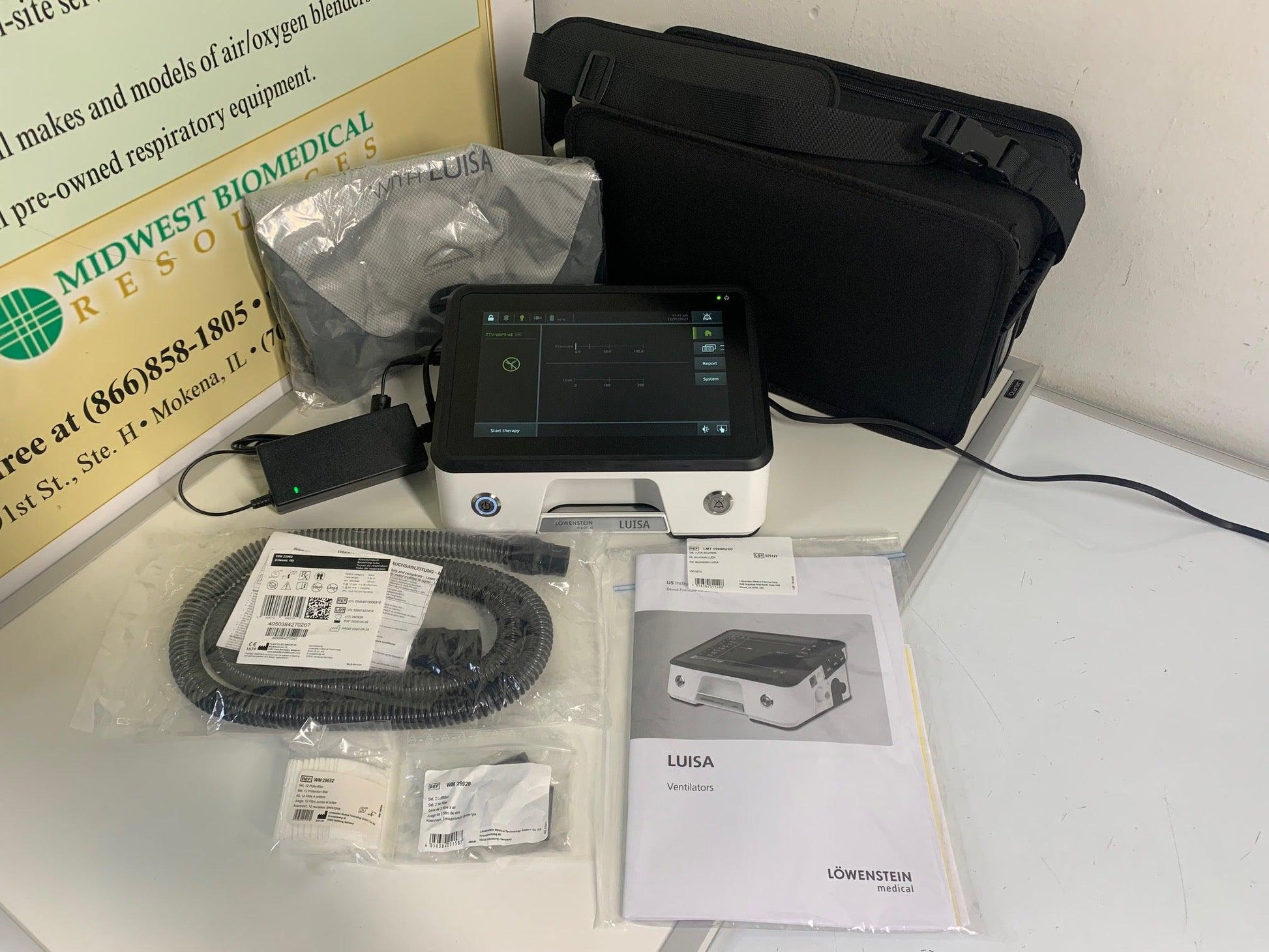 NEW Demo Lowenstein Medical Luisa LM150TD Ventilator 31470 - MBR Medicals