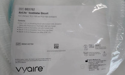 NEW Each Vyaire Airlife Ventilator Patient Circuit 003762 with Free Shipping - MBR Medicals