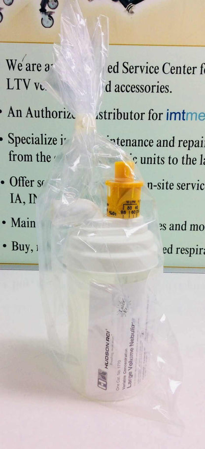 NEW Hudson RCI Disposable Large Volume Nebulizer Humidifier Bottle 1770 - MBR Medicals