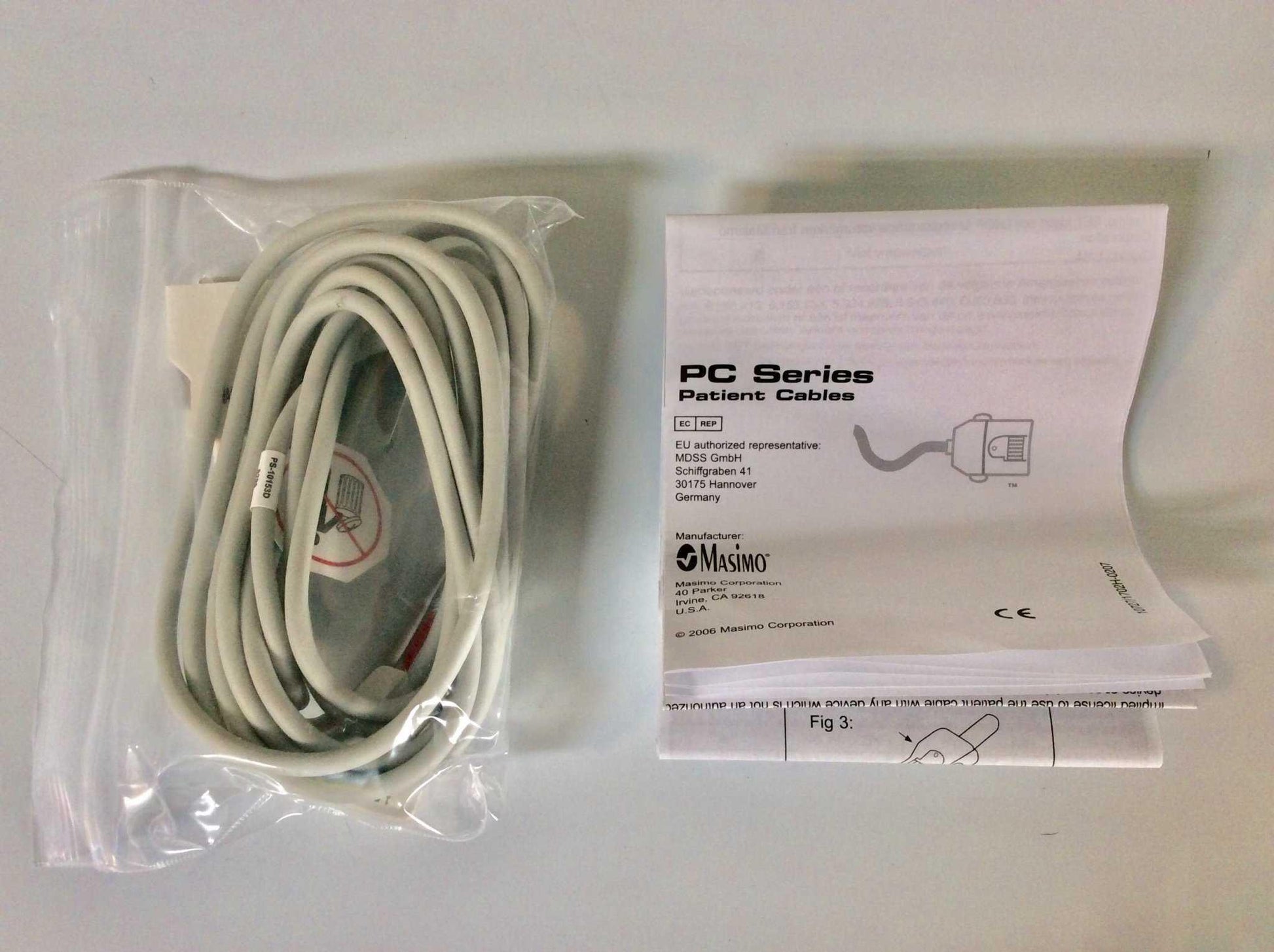 NEW Masimo LNOP PC Series 12 FT Patient Cable 1006 Warranty FREE Shipping - MBR Medicals