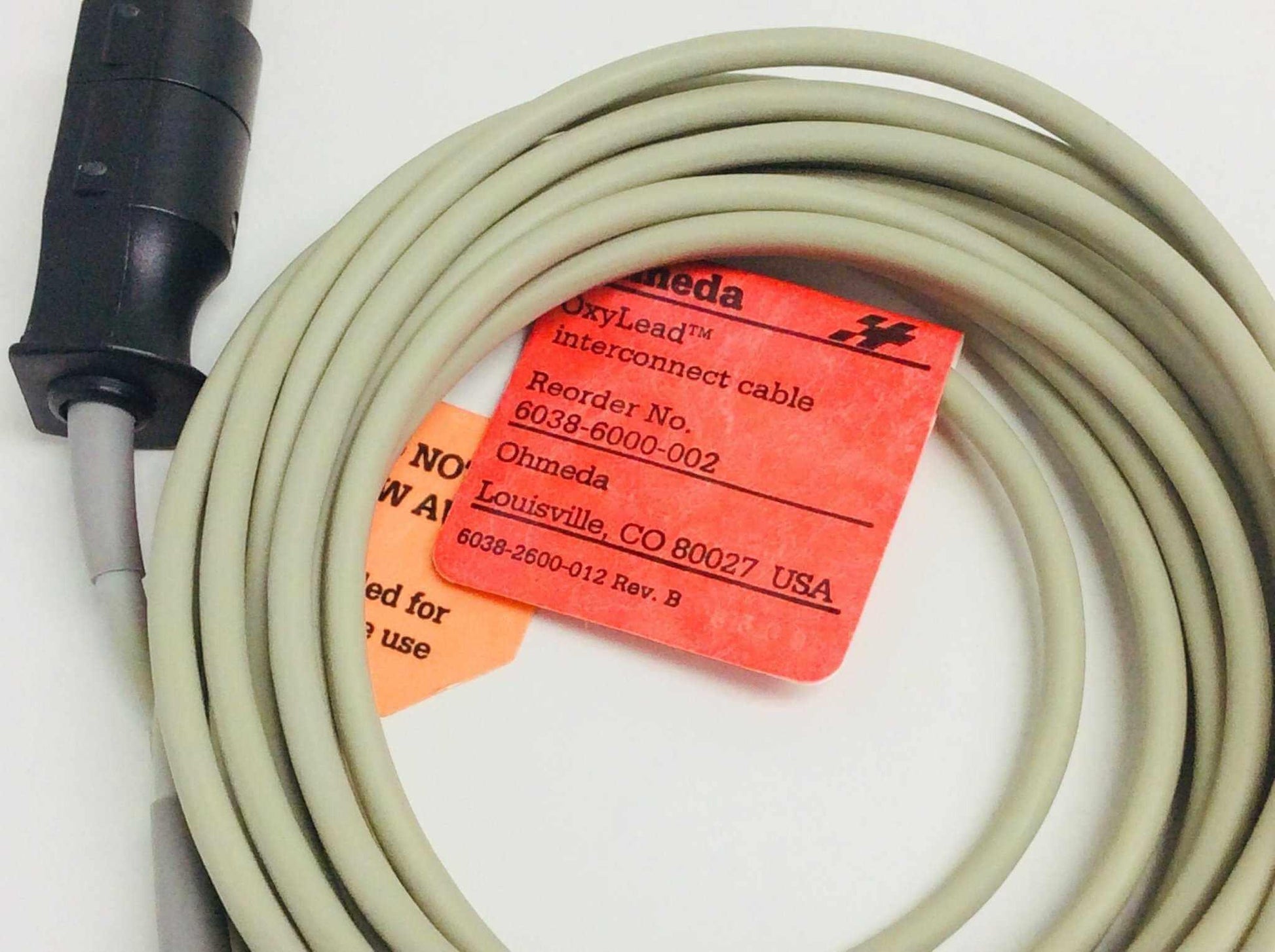 NEW Ohmeda Oxy Tip Oxylead Interconnect Cable 6038-6000-002 Warranty FREE Shipping - MBR Medicals