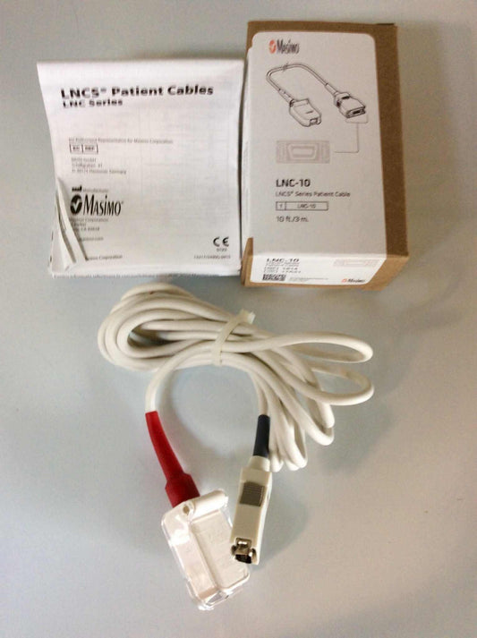 NEW Open Box Masimo LNC-10 LNCS Direct Connect SpO2 Cable 1814 - MBR Medicals