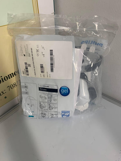 NEW Philips Respironics Amara Gel full face mask with RS frame and standard headgear L 1090426 Large Size - MBR Medicals