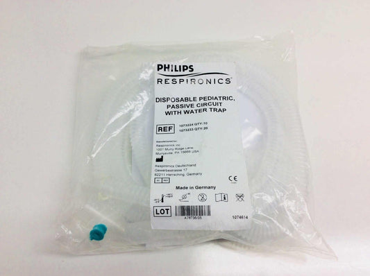 NEW Philips Respironics Disposable Pediatric Passive Circuit with Water Trap 1074614 with Free Shipping - MBR Medicals