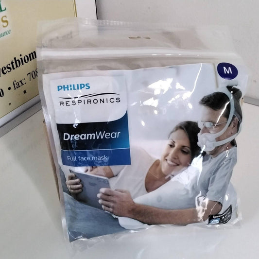 NEW Philips Respironics DreamWear Full Face Mask with Headgear 1133381 with Free Shipping - MBR Medicals