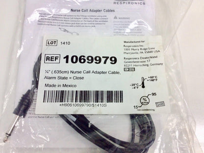 NEW Philips Respironics Nurse Call Adapter Cable 1069979 Warranty FREE Shipping - MBR Medicals