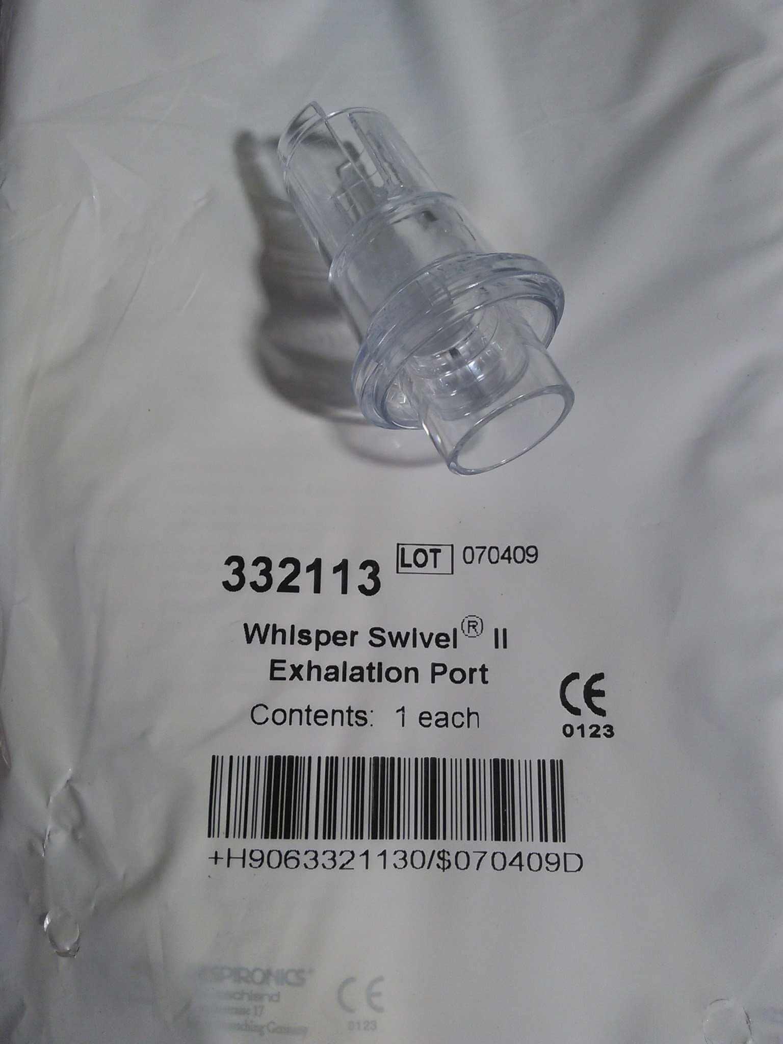 NEW Philips Respironics Whisper Swivel II Exhalation Valve Whisper 332113 - MBR Medicals