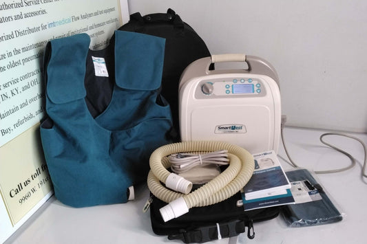 REFURBISHED Electromed SmartVest HFCWO Airway Clearance Device SV2100 34 Hours - MBR Medicals