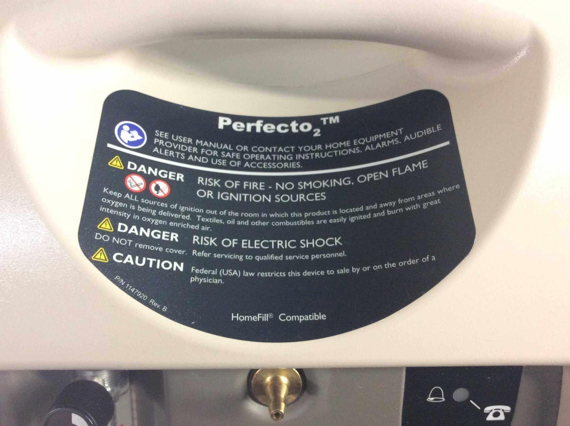 REFURBISHED Invacare Perfecto2 5 Liter Oxygen Concentrator IRC5PO2 Warranty FREE Shipping - MBR Medicals