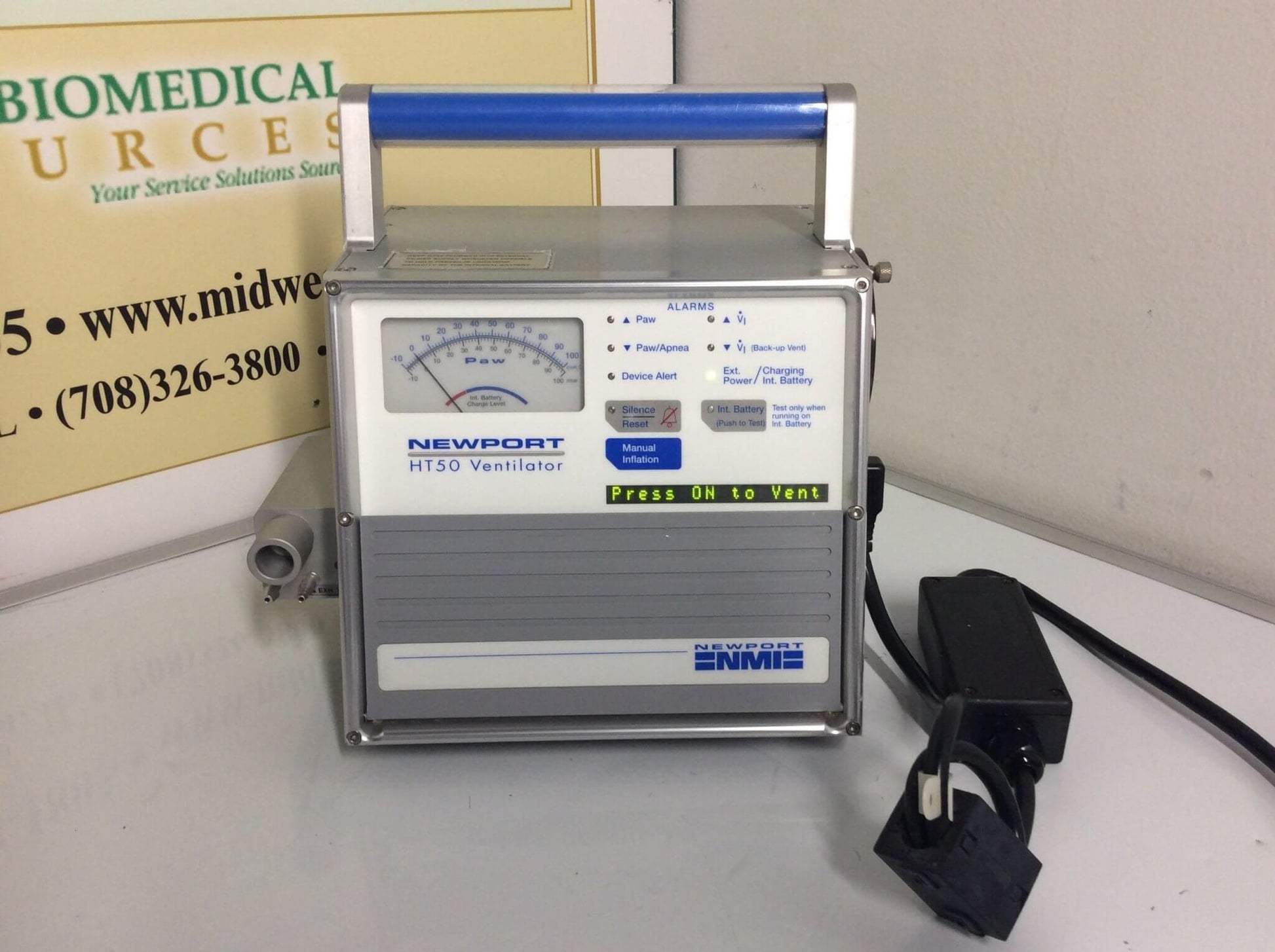 REFURBISHED Newport Medical Instruments HT50 Medical Ventilator HT50-H1 Warranty FREE Shipping - MBR Medicals