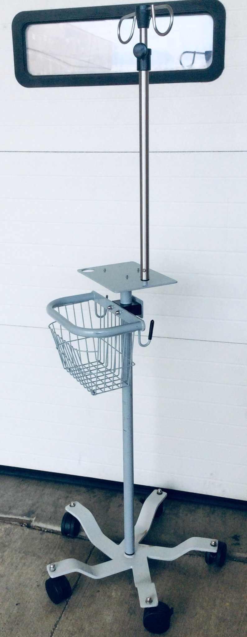 USED Viasys CareFusion Infant Flow SiPAP Rolling Stand with IV Pole and Basket 777237-102 777238 10611 Warranty FREE Shipping - MBR Medicals